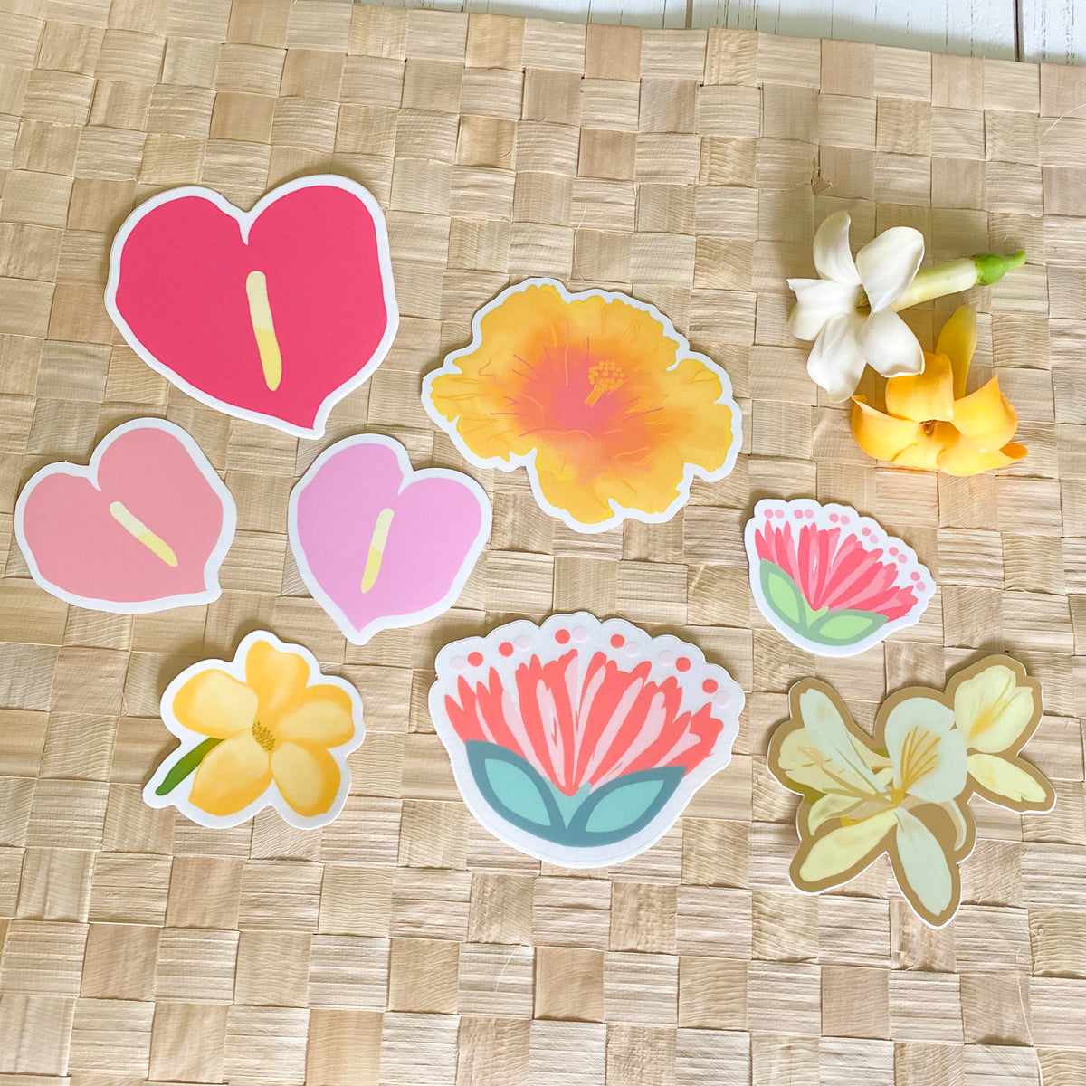 Flower Sticker for Sale by Thilah