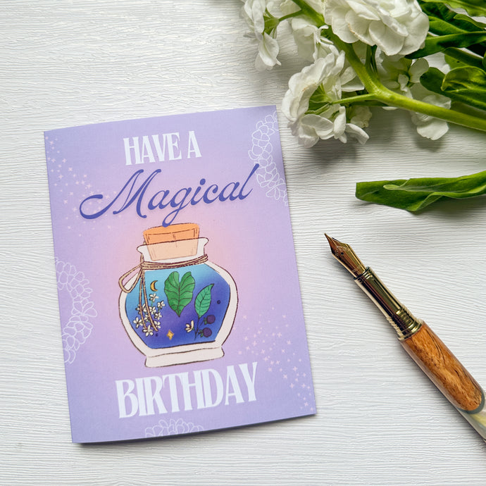 Magical Hawaiian Birthday Card