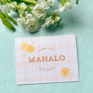 Ilima Mahalo - Greeting Card