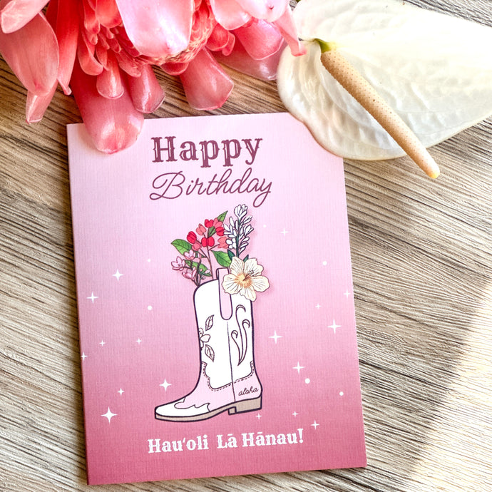 Paniolo Birthday - Greeting Card