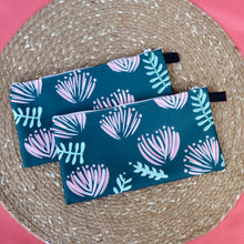 Load image into Gallery viewer, Ohia Lehua - Teal Fabric Pouch